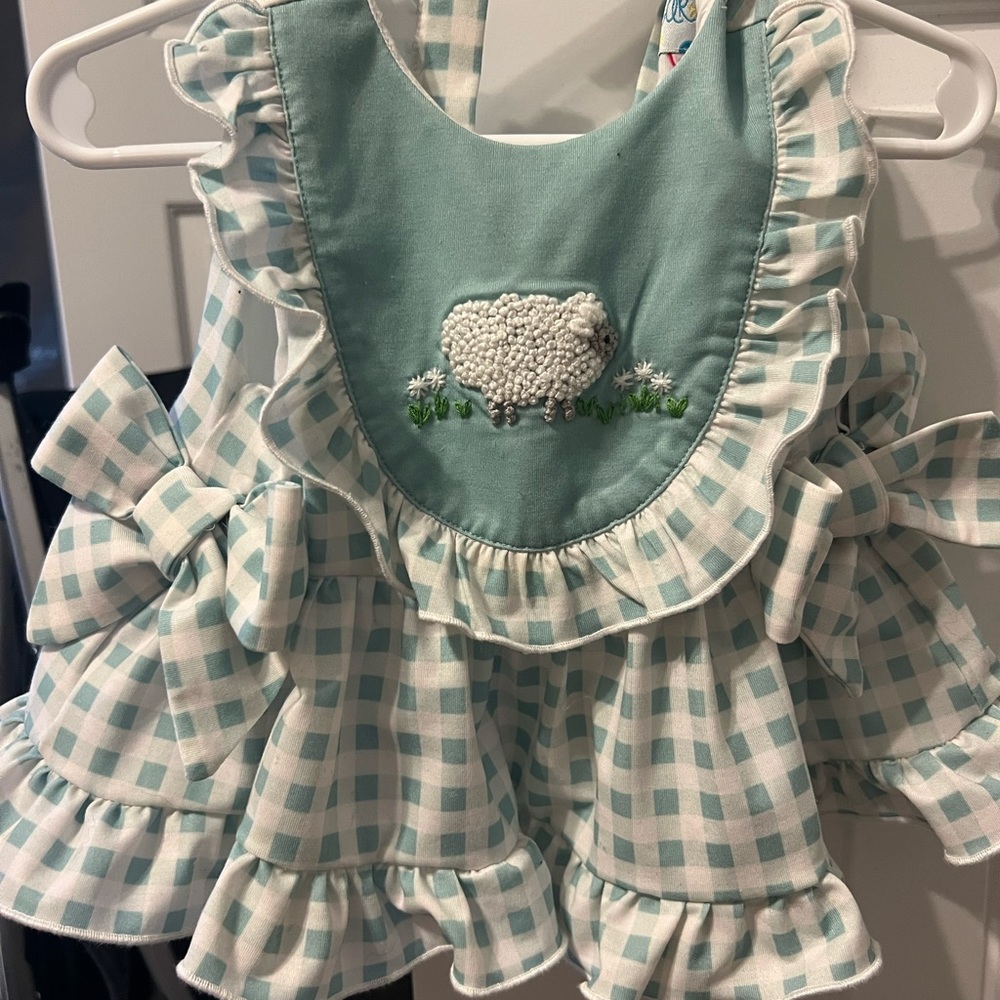 Sweet LaRose Smocked Baby Girl Outfit